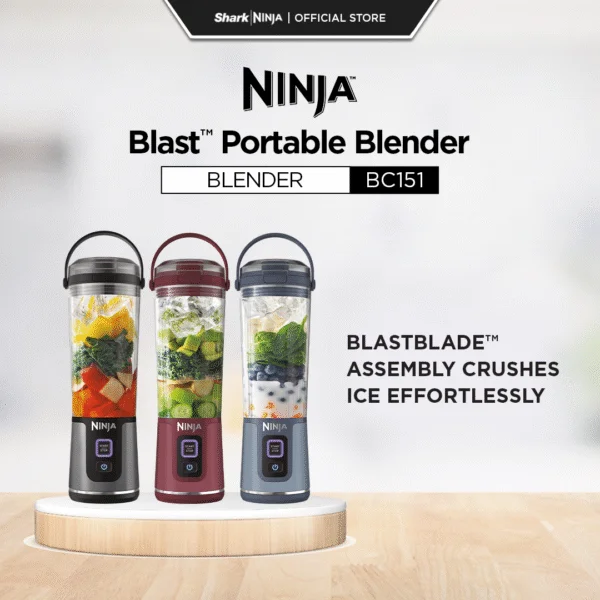 Blast Portable Blender. 530ml. Rechargeable with USB-C Cord. Lightweight. BPA-Free. Ninja BC151