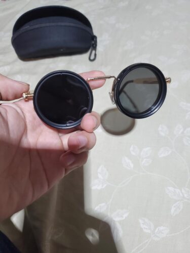 Fashionable Adjustable Sunglasses: Suitable for retro punk parties, sunshade, sun protection and festivals like Easter, graduation season, Halloween and Christmas. With aluminum-magnesium lenses, alloy frames, a glasses case and a lens cloth. photo review