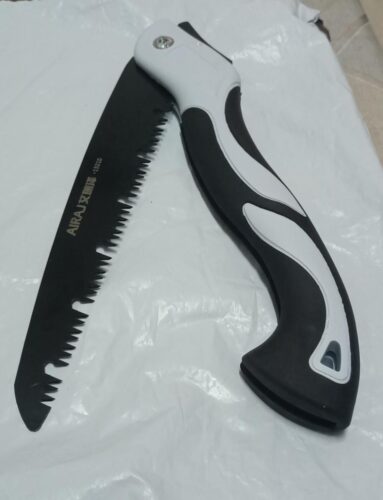 AIRAJ 1pc Industrial Grade Steel Folding Saw, Manual Cutting Tool with Anti-Slip Durable Handle, Three Specifications Available for Outdoor Use, Without Battery photo review