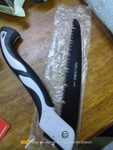 AIRAJ 1pc Industrial Grade Steel Folding Saw, Manual Cutting Tool with Anti-Slip Durable Handle, Three Specifications Available for Outdoor Use, Without Battery photo review