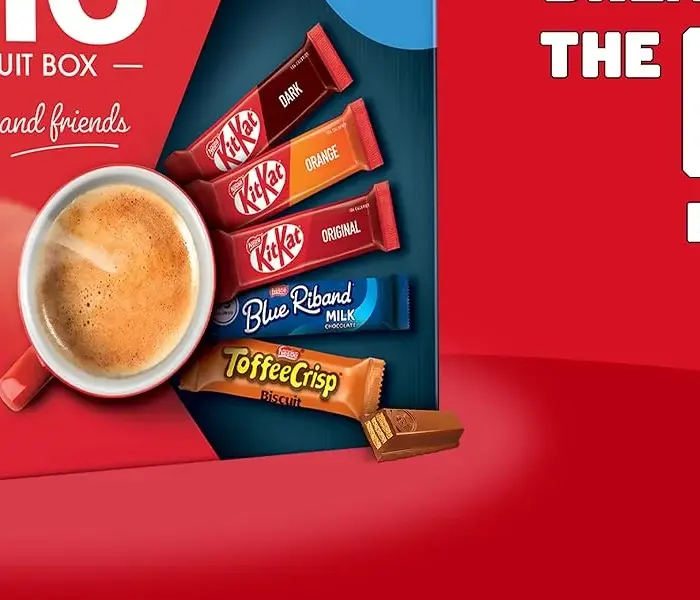 【New User Only】Nestlé Kitkat and Friends Big Biscuit Box | 69 x Chocolate Biscuit Bars – KitKat, Blue Riband, Toffee Crisp | Bulk Chocolate Box 1.357kg  X2 boxes