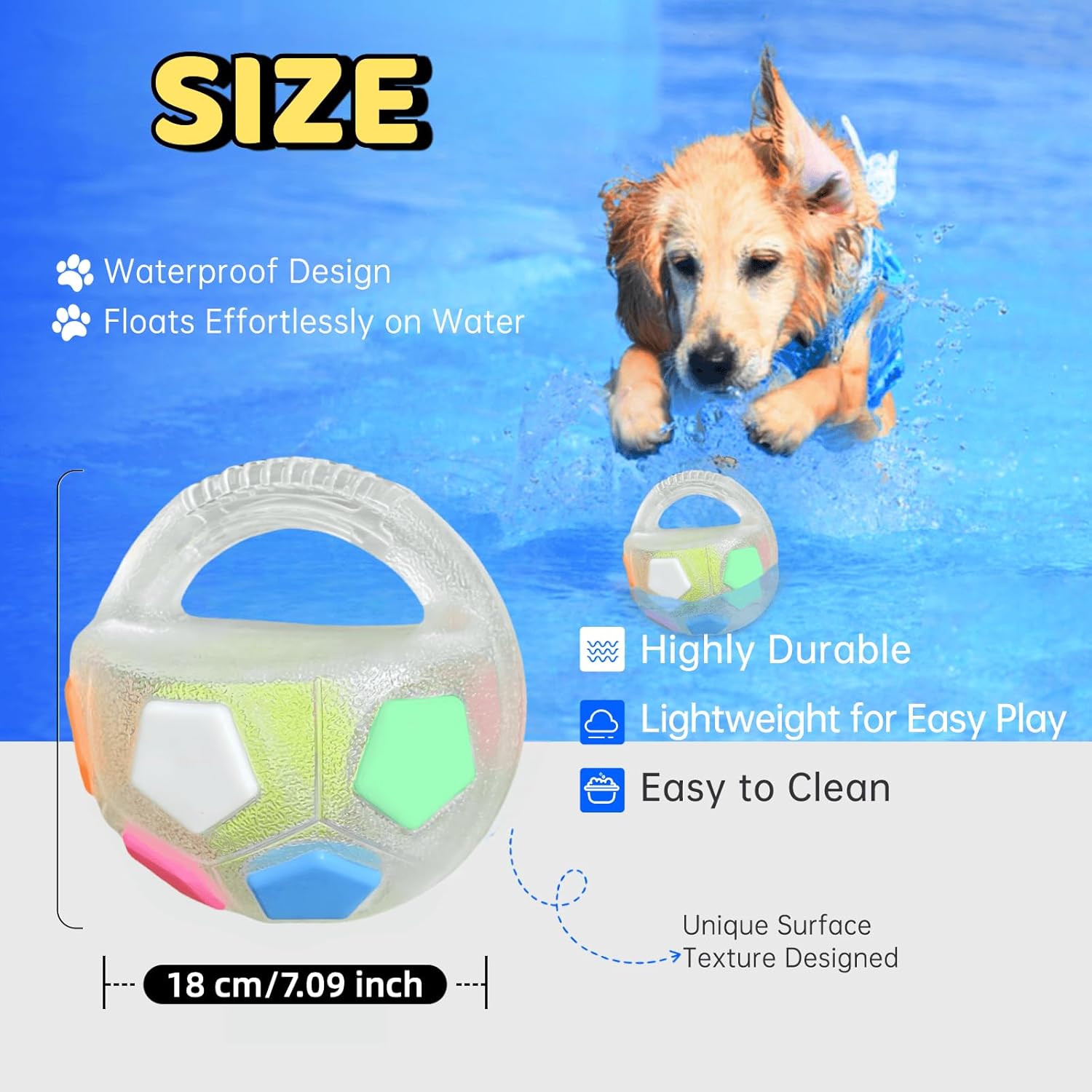 PawKick™ Durable Soccer Toy – Bouncy. Bite-Resistant & Fun  Buy one get one free, double the fun