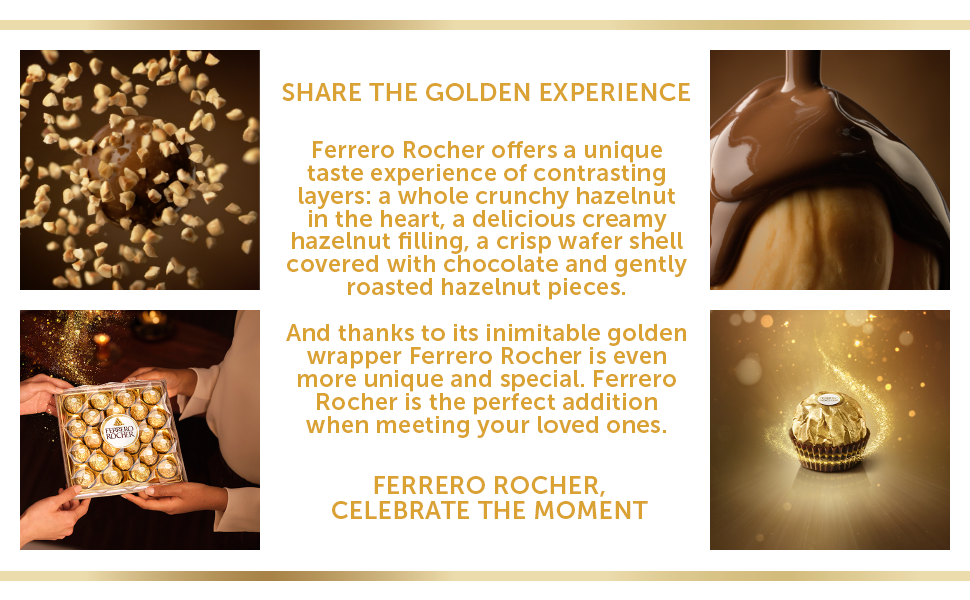 【Flash Sale】Ferrero Rocher 42-Piece Chocolate Pralines Gift Box (525g) – Milk Chocolate & Hazelnut Pralines, Perfect for Sharing or Self-Treating – Free Shipping