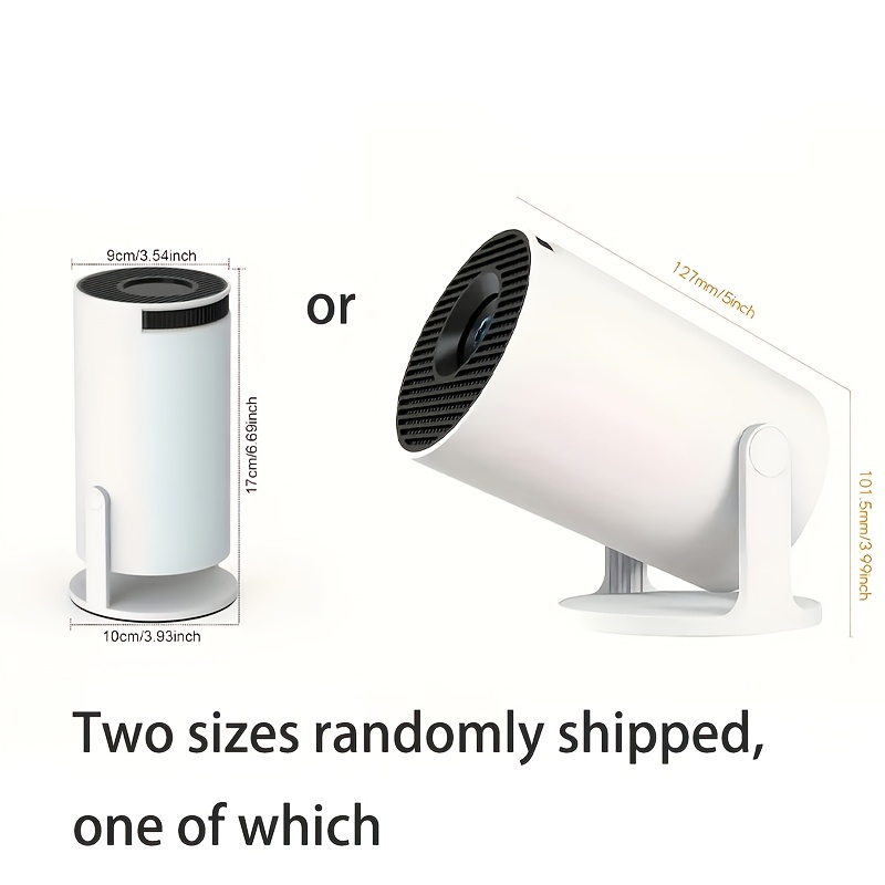 Smart HY300pro 4K Projector with Android 11 TV, WiFi 6 Wireless 5.0, Auto Vertical Correction, 180 Rotatable Short Throw, Portable Movie Projector for Home Theater, Gaming & Smartphone Compatibility