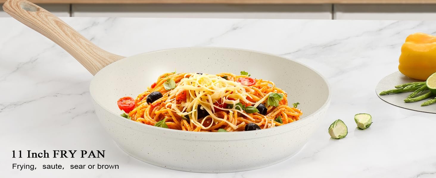 【One Day Only】17 Pcs Pots and Pans Set Non Stick Kitchen Cookware Sets