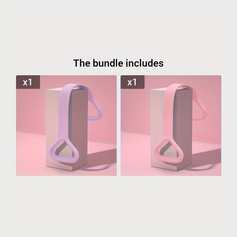 1pc ProFlex 8-Shaped Silicone Yoga Resistance Band - Universal Elastic Fitness Stretching Rope for Back, Waist, Arm Exercise - Ideal for Home, Gym, Outdoor Workouts