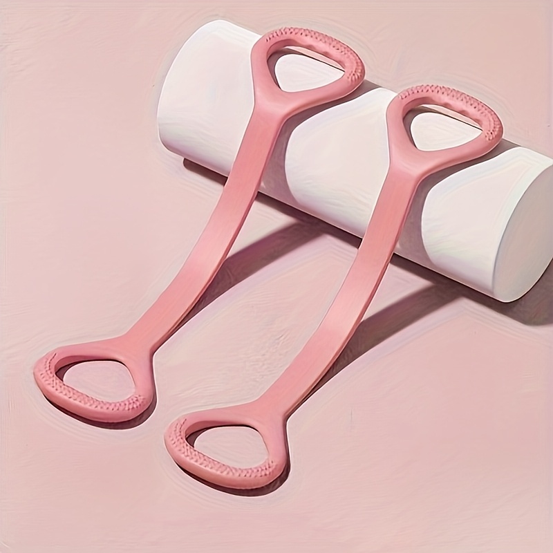 1pc ProFlex 8-Shaped Silicone Yoga Resistance Band - Universal Elastic Fitness Stretching Rope for Back, Waist, Arm Exercise - Ideal for Home, Gym, Outdoor Workouts