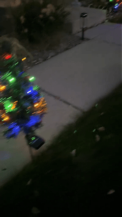 Solar Christmas tree lights holiday decorations. outdoor courtyards. gardens. lawns. small path lights. atmosphere lights