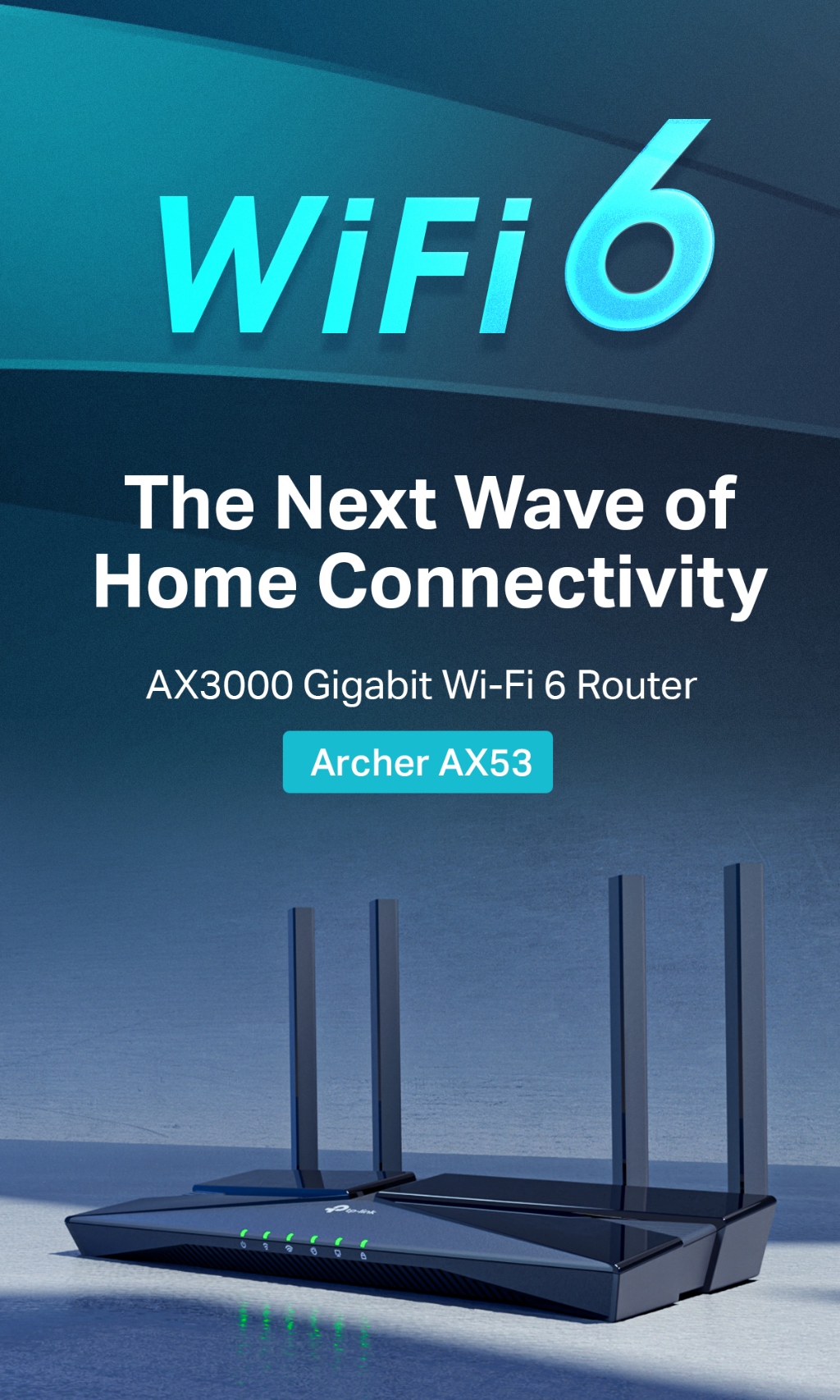 TP-Link Archer AX53 Wifi 6 Router Dual Band Gigabit AX3000 High Power Wireless Router With Homecare AX12/AX23 Onemesh