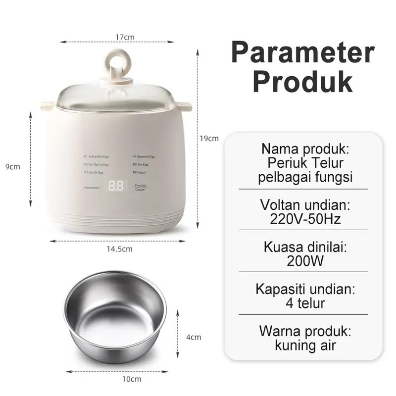 Masak Telur Mudah & Sempurna! Pengukus Telur Pintar SIMMO — Hanya RM9.90 🔥